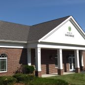 Image of the entrance at the Bank of Oak Ridge in Oak Ridge.